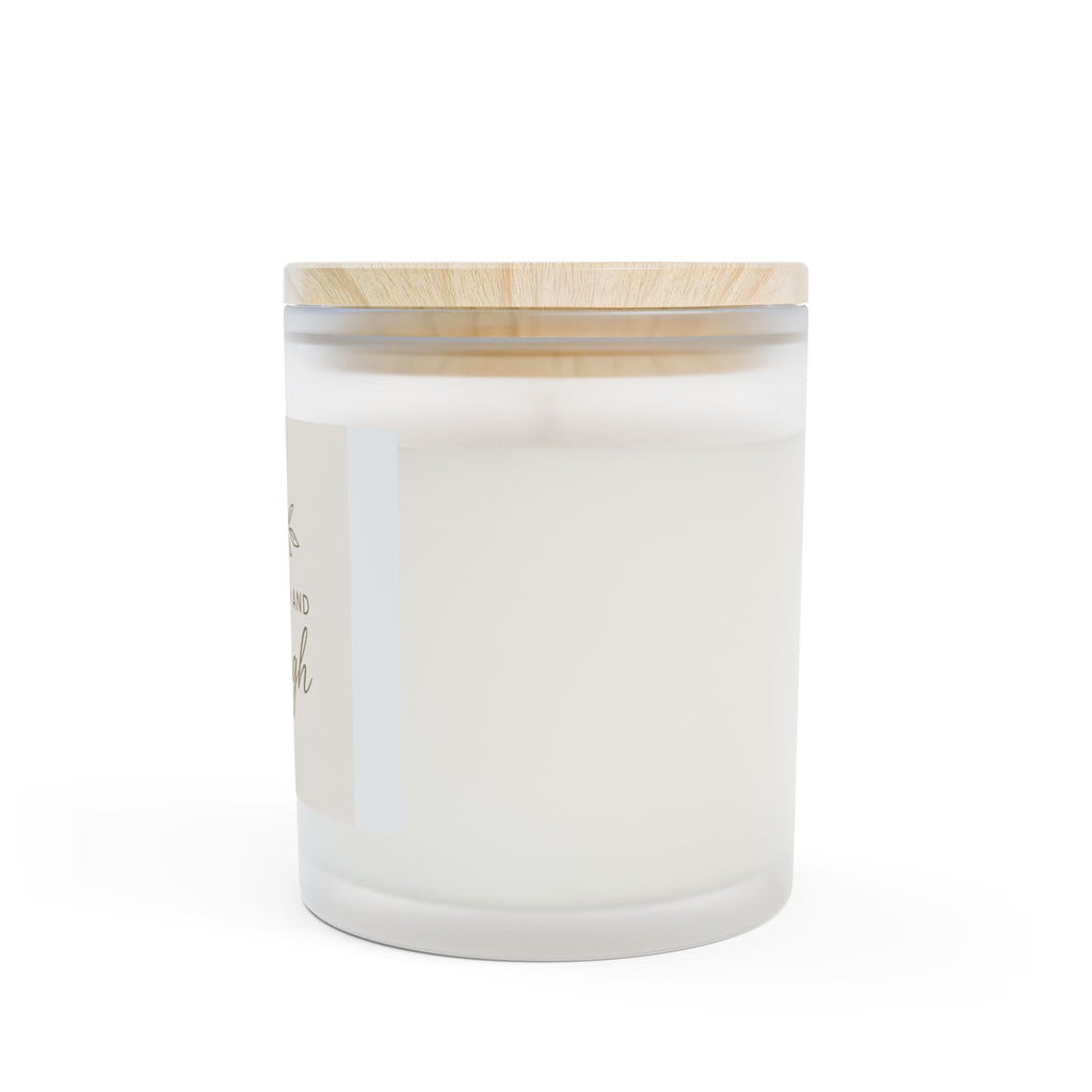 Frosted Glass Candle, 11oz