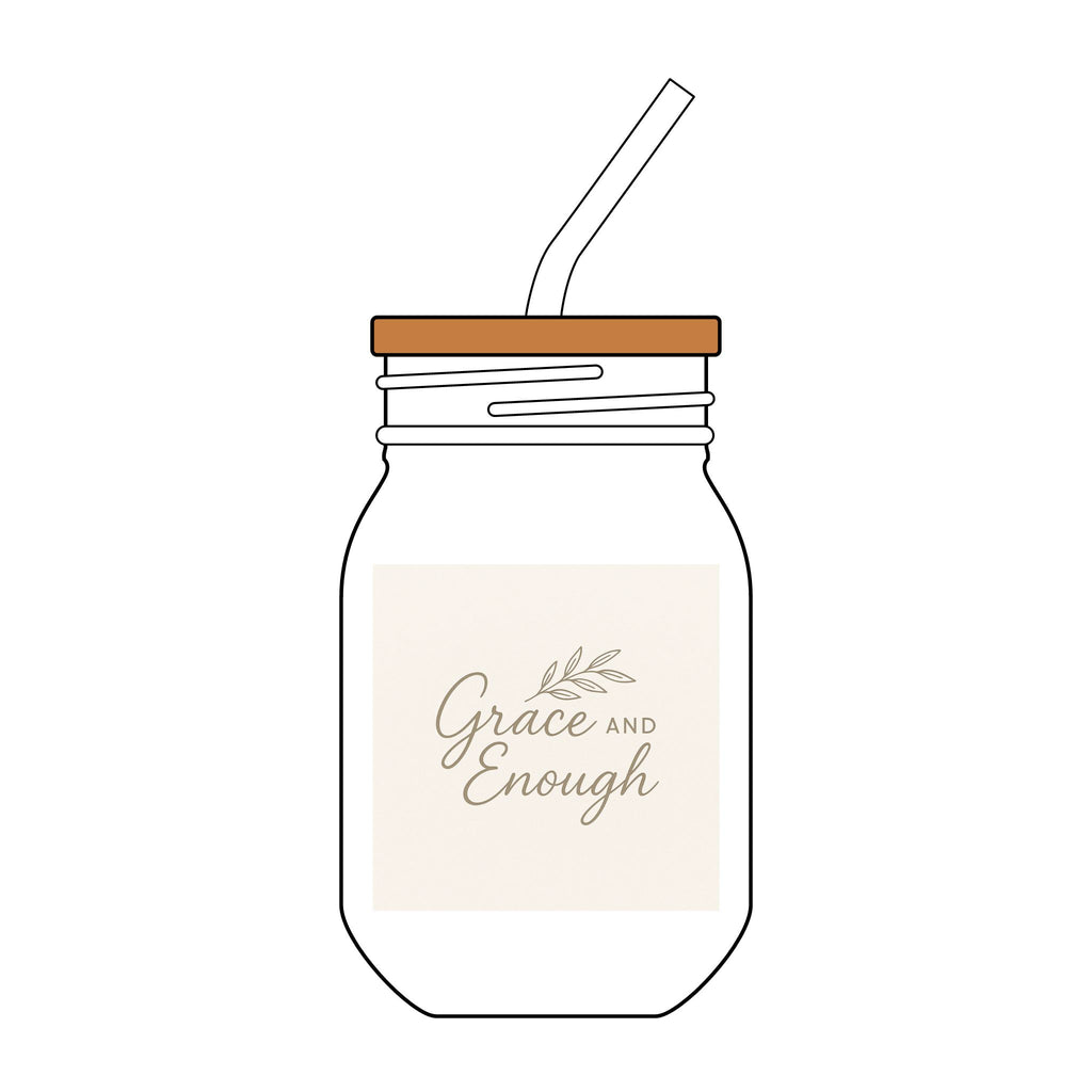 Sipper Glass with Straw, 16oz (Engraving)