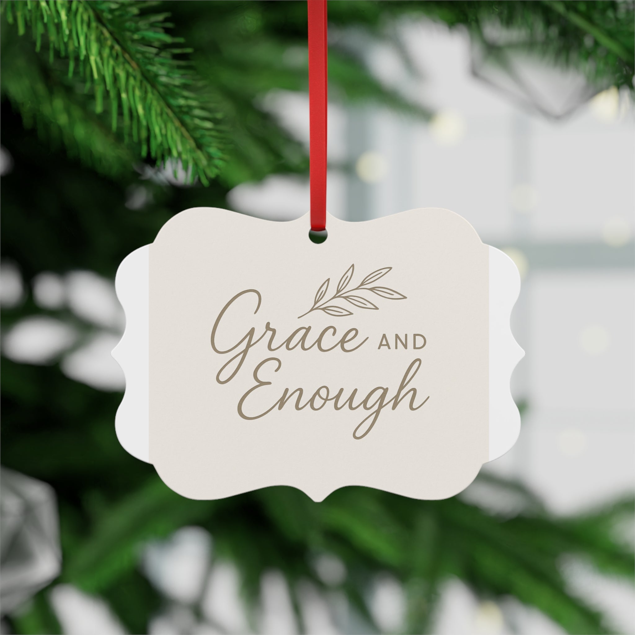 Metal Plaque Ornament